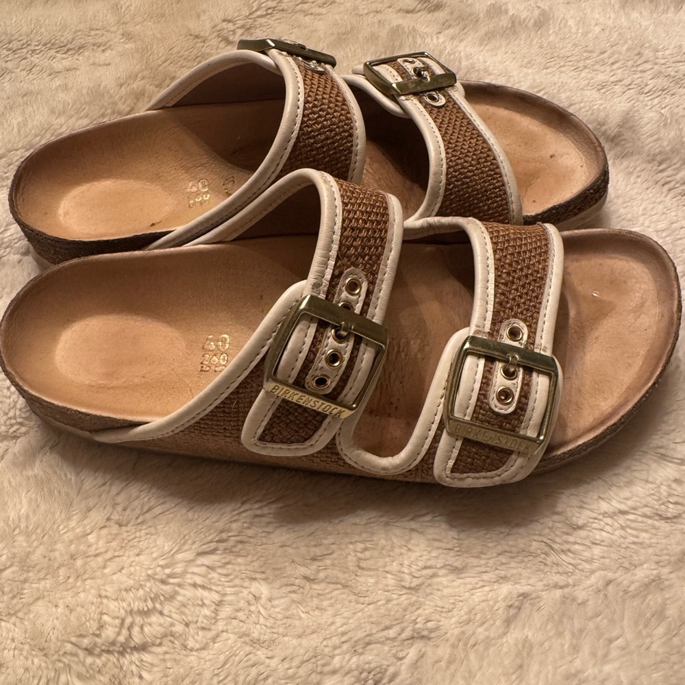 Birkenstock Arizona Nature Jute Women’s Size 9 (EU 40)